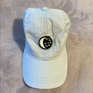 Gray moon baseball hat